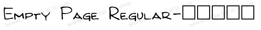 Empty Page Regular字体转换